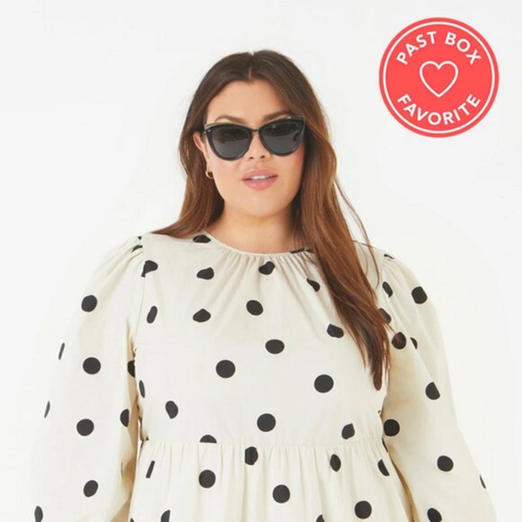 Prive Revaux The Juliet Black Frame Polarized Grey Len Cat Eye Sunglasses 53mm - Picture 4 of 16